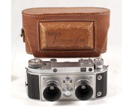 Richard F40 35mm Stereo Camera (2nd Version). (condition 5E). With lens hoods & case.