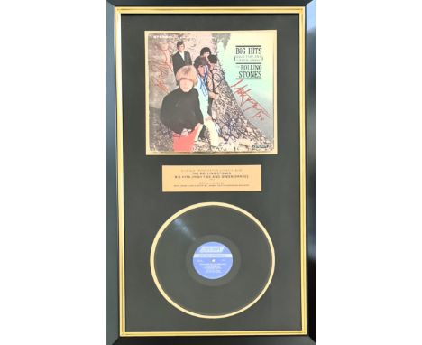 A unique presentation signed album The Rolling Stones ‘Big Hits (High Tide and Green Grass)’, signed by Mick Jagger, Charlie 