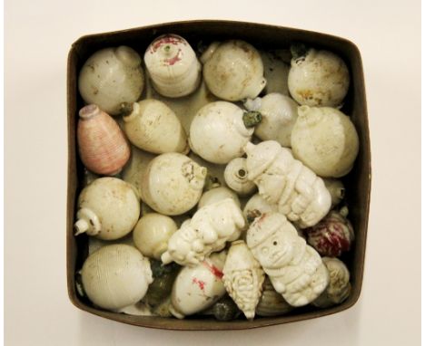 A qty of early glass Christmas light bulbs