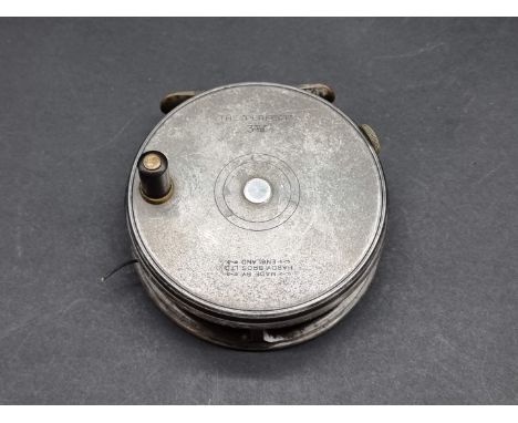 Angling: a Hardy 'Perfect' 3 3/8" fishing reel. 