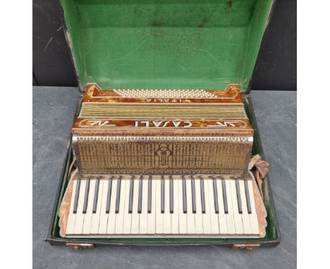 A vintage Casali piano accordion,&nbsp;cased. 