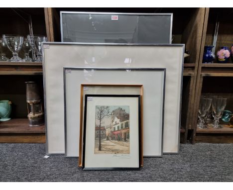 Andres Segovia,&nbsp;untitled, signed and numbered 111/250, colour print, 68 x 52.5cm; together with three other pencil signe