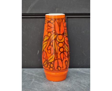 A large Poole pottery vase, 40cm high. 