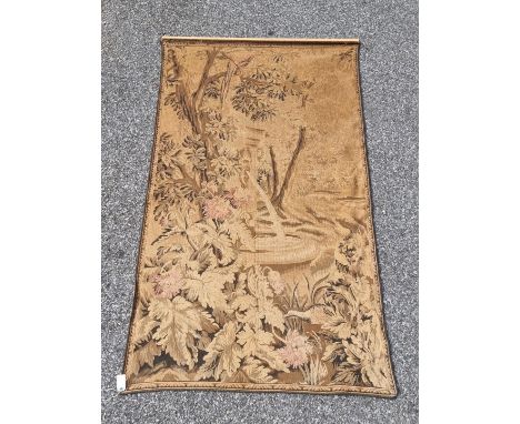 A French tapestry wall hanging, 210 x 122cm 