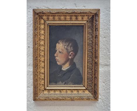 Swedish School,&nbsp;late 19th century, head and shoulder portrait of Carl Jorgen Blix, inscribed verso, oil on board, 18 x 1