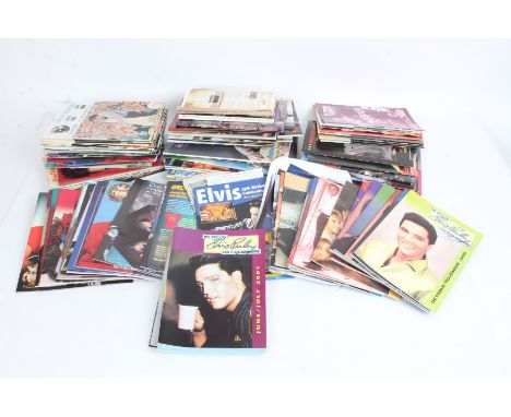 Elvis Presley volumes and memorabilia to include Fan Club magazines, posters, TV Guides, Elvis Today etc. (qty)