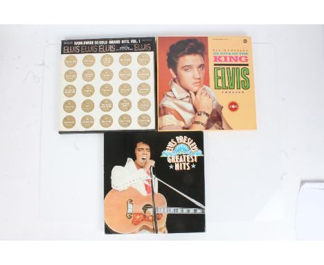 3x Elvis Presley LP boxsets