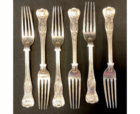 A set of six Kings pattern table forks, London 1930, Possibly Robert Stebbings &amp; Sons Ltd, Myddleton Street, London EC1 o