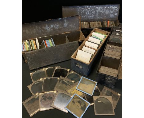 Magic Lantern Slides - 19th Century Grand Tour images inc Brussels, Paris, Venice, River and Water Falls, portraits, Animals 