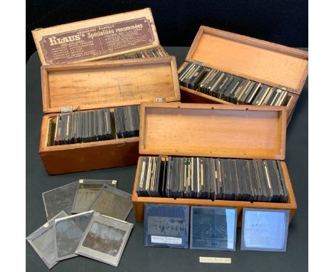 Magic Lantern Slides - mostly Topographical, Mountaineering, Art, Social History etc  inc Paris, Genoa, Rome, Malta, Naples, 