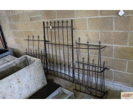 A vintage iron gate and railings