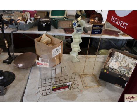 A quantity of vintage confectioners retail displays including Trebor Mints, Tic Tac Mints, Rowntree's Gum and Pastilles (unus