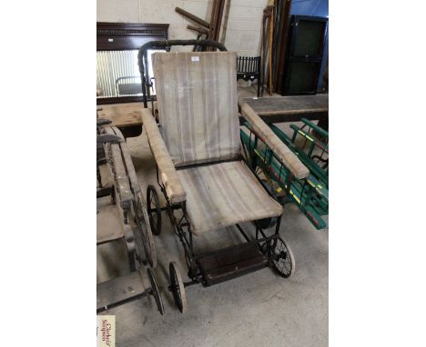 A vintage invalid chair