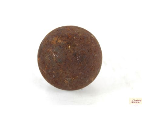 A vintage cannon ball