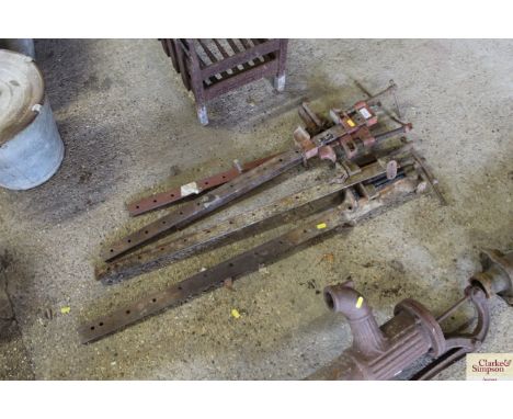 A quantity of sash clamps
