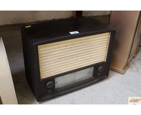 A vintage Bakelite radio