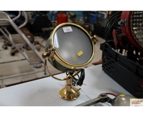 A Francis brass spot light (ex fire service)
