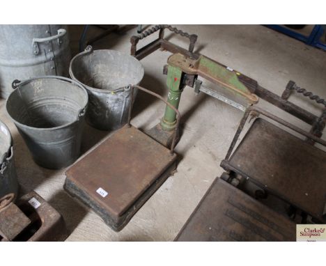 A set of vintage balance scales