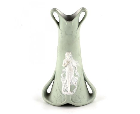 Vase "Nymph" in the Art Nouveau style. Represents the goddess of spring and fertility, growing with the body of the vase. It 