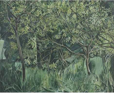 Patrick Swift (1927-1983)Green Wood, c.1958Oil on canvas, 56 x 70cm (22 x 27½'')Exhibited: IMMA & Ulster Museum No. 31 as 'Tr