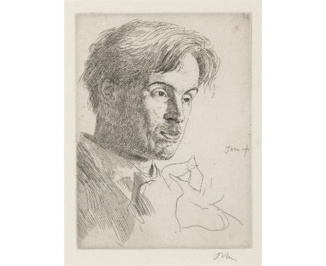 Augustus John OM RA (1878-1961)Portrait of William Butler YeatsEtching, 20.5 x 14.5cm (8x5¾")Signed