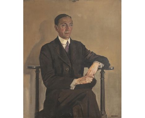 Sean Keating PPRHA RSA RA (1889-1977)Portrait of Hal MacdermottOil on canvas, 106 x 91cm (41¾ x 35¼")Signed