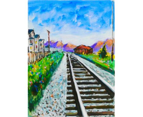 After Bob Dylan (American, b.1941-): Four 'Train Tracks' limited edition signed giclee prints, from the Drawn Blank series, n