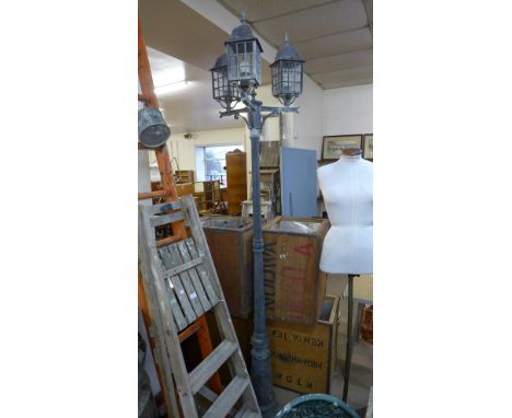 A Victorian style alloy street light 