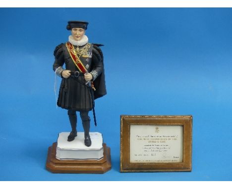 A Royal Worcester "The Privy Chamberlain of the Sword and Cape to the Pope in the Spanish Costume" figurine, limited edition 