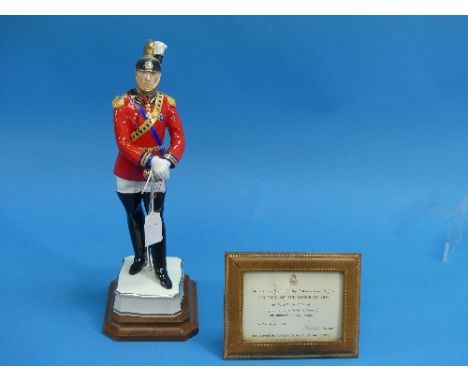 A Royal Worcester "Colonel of the Noble Guard in Gala Uniform" figurine, Papal Series, limited edition No 78 of 150, modelled