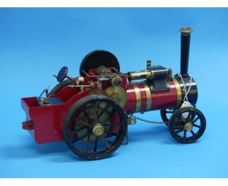 A Markie 'Little Gem' model Traction Engine, ¾ inch scale, with pressure gauge, water level sight glass, steam cock and drain