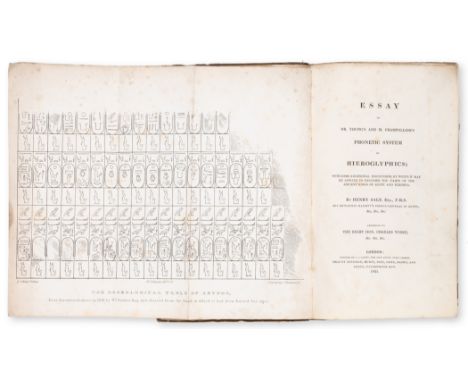 Africa.- Salt (Henry) Essay on Dr. Young's and M. Champollion's Phonetic System of Hieroglyphics, first edition,&nbsp;folding