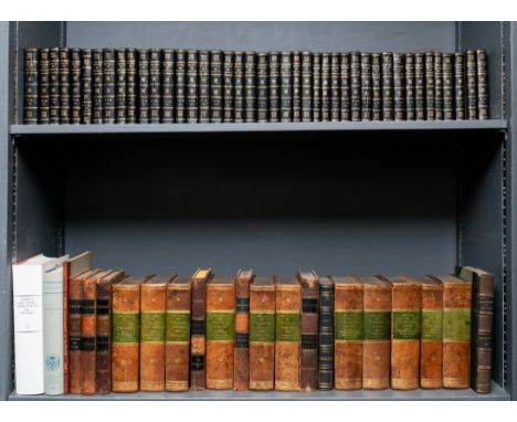 Voltaire (François Marie Arouet de) Oeuvres Completes, 100 vol., half-titles, engraved portrait with partial hand-colouring (