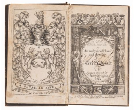 Heraldry.- Carter (Matthew) Honor Rediviuus or an Analysis of Honor and Armory, engraved frontispiece and pictorial title, wi
