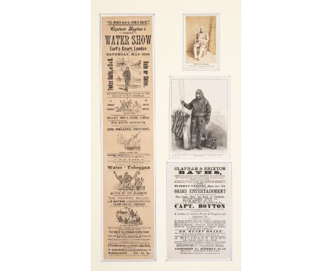 'Fearless Frogman'.- Clapham & Brixton Baths. Capt. Boyton will appear, and exhibit his Life Saving Apparatus in which he is 