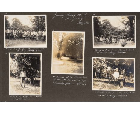 South East Asia.- Siam, Burma 1923, 2 vol., c.325 vintage photographic prints, each c.105 x 85 mm., many captioned by hand, p