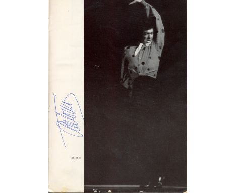 ANTONIO : (1921-1996) Spanish Flamenco Dancer. A printed small 4to programme for a performance by Antonio and the Madrid Ball