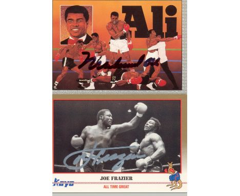 ALI MUHAMMAD: (1942- ) American Boxer, World Heavyweight Champion, &amp; FRAZIER JOE (1944-2011) American Boxer, World Heavyw