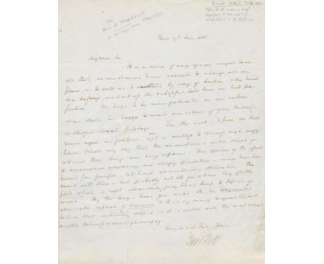 HALL BASIL: (1788-1844) British Naval Officer, Traveler & Author. Hall met and interviewed Napoleon Bonaparte at St. Helena i