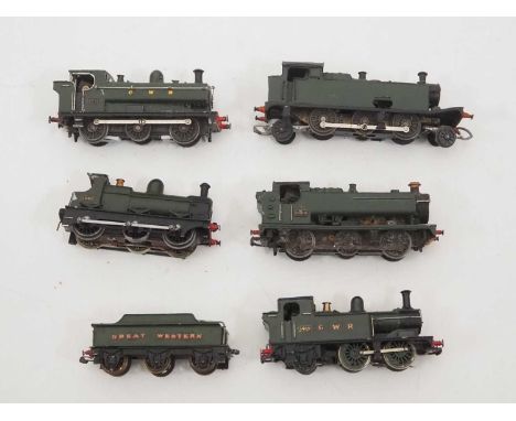 A group of kit built TT scale steam locomotives on TRIANG and kit built chassis - generally G (unboxed) (5)