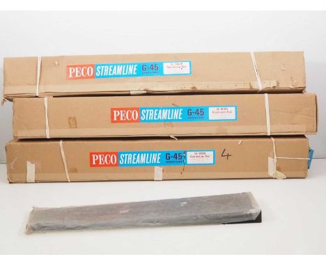 A quantity of G scale PECO streamline track (45mm) comprising approx. circa 15+ pieces of varying lengths contained in 3 x or