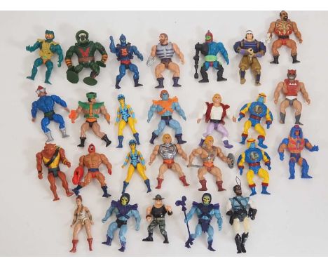 A large group of vintage MATTEL He-Man and the Masters of the Universe poseable figures together with a small number of LJN T