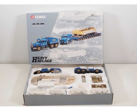 A CORGI 1:50 scale diecast 'Heavy Haulage' set No. 18002 in Pickfords livery - VG in VG box