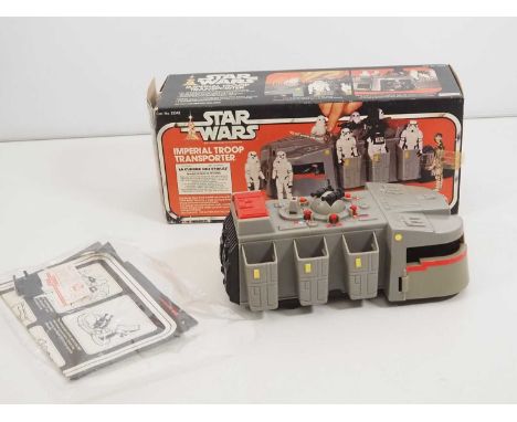 A vintage Star Wars PALITOY Imperial Troop Transporter, with instructions, appears complete - VG in G/ VG box