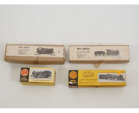 A group of unbuilt white metal TT scale locomotive kits by GEM and BEC KITS - unchecked but appear complete - G/VG in G boxes