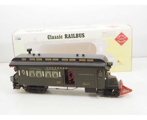 An ARISTOCRAFT Gauge 1 (1:29 scale) American Outline Classic Railbus in Southern livery - VG in G/VG box
