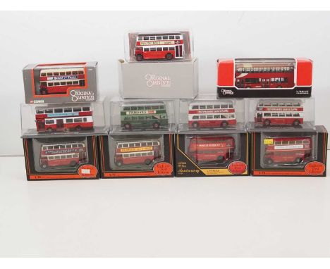 A group of 1:76 scale diecast buses by EFE and CORGI OOC, all London based examples - VG/E in VG boxes (11)