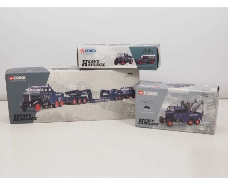 A group of CORGI 1:50 Scale diecast 'Heavy Haulage' series truck sets, all representing Pickfords lorries - VG in G/VG boxes 