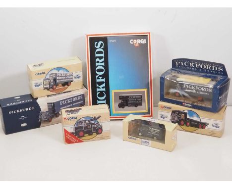 A group of CORGI CLASSICS diecast vehicles and sets all in Pickfords liveries - G/VG in generally G boxes (7)