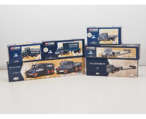 A group of CORGI CLASSICS diecast lorries all in Pickfords liveries - VG in G/VG boxes (6)